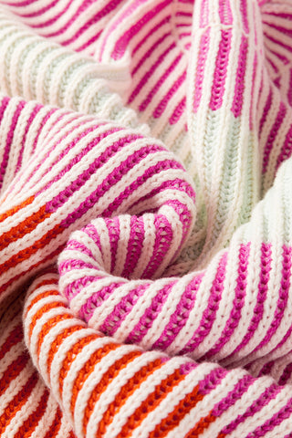 Pastel Stripes Sweater - Pink