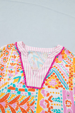 Pink Lemonaide Flutter Sleeve Top