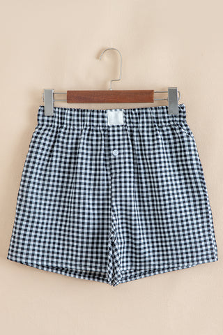 Gingham Shorts - Black