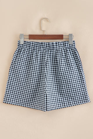 Gingham Shorts - Black