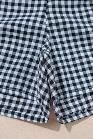 Gingham Shorts - Black