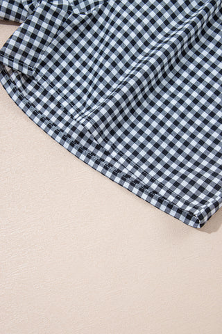 Gingham Shorts - Black