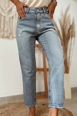Ankle Length Straight Legged Jeans