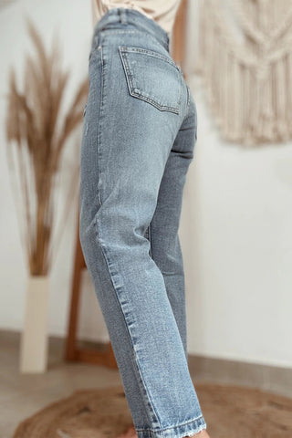 Ankle Length Straight Legged Jeans