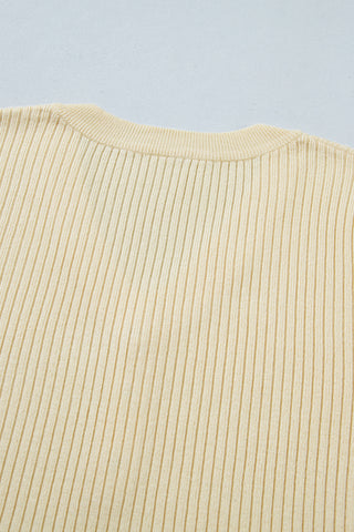 Striped Sleeve Knit Top