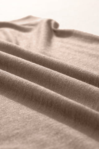 Contrast Trim Tank Top - Taupe