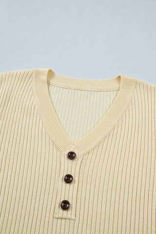 Striped Sleeve Knit Top