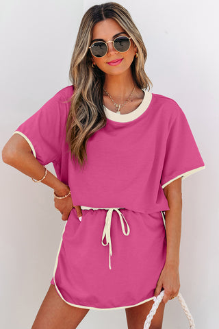 Skirt Set - Dark Pink