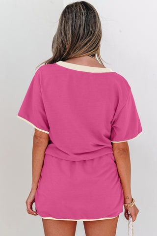 Skirt Set - Dark Pink