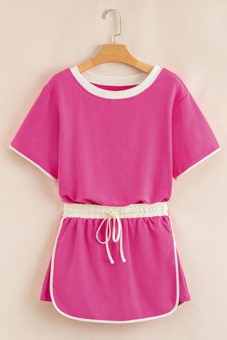 Skirt Set - Dark Pink