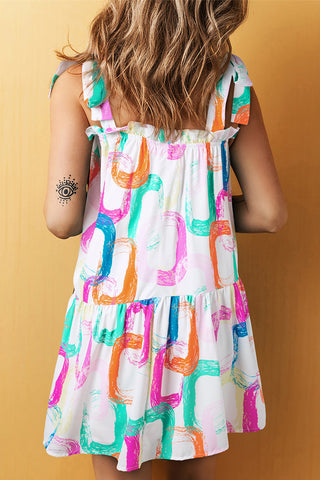 Colorful Sundress - White Rainbow