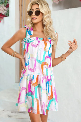 Colorful Sundress - White Rainbow