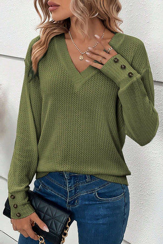V-Neck Thermal Top - Green