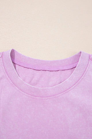 Mineral Washed Sleeveless Top - Orchid