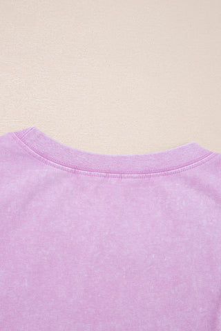 Mineral Washed Sleeveless Top - Orchid