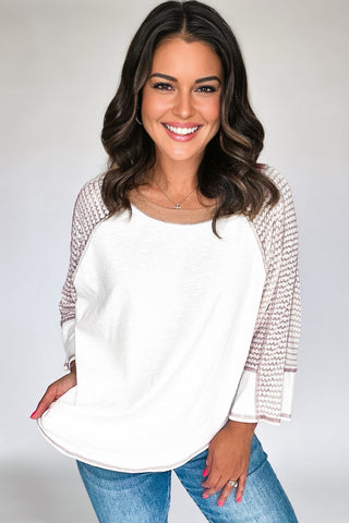 Raglan Sleeve Top - White