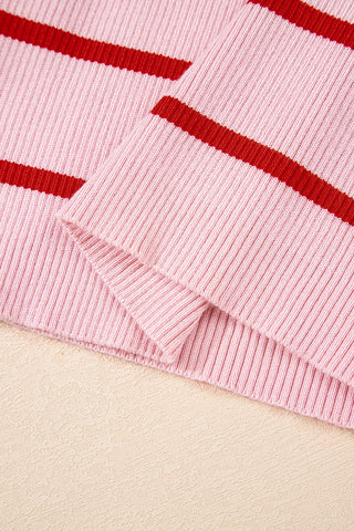 Scalloped Sweater Knit Tank Top - Strawberry