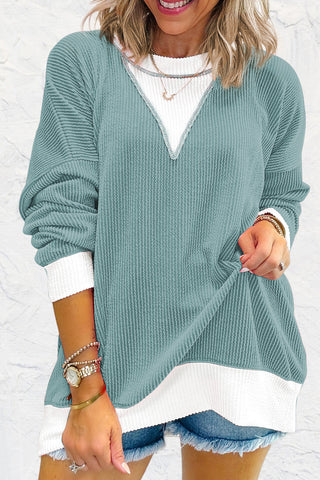 Oversized Textured Top - Green