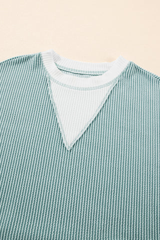 Oversized Textured Top - Green