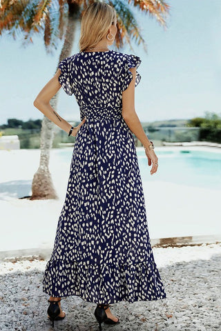 Dots Maxi Dress - Navy