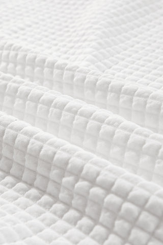 Quilted Collared Top - Snow White
