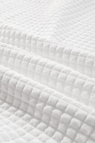 Quilted Collared Top - Snow White