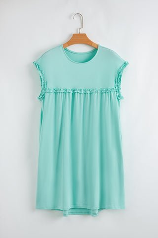 Babydoll Ruffle Dress - Mint