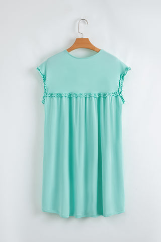 Babydoll Ruffle Dress - Mint