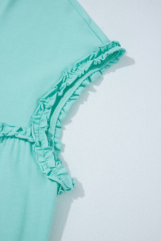 Babydoll Ruffle Dress - Mint