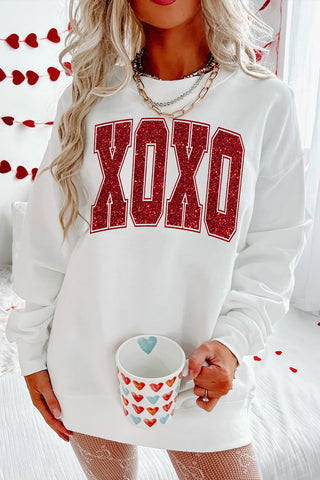 Sequined Print Sweatshirt