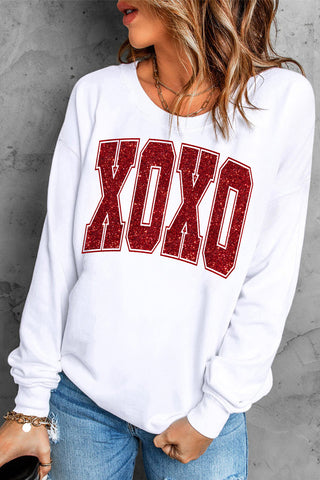Sequined Print Sweatshirt