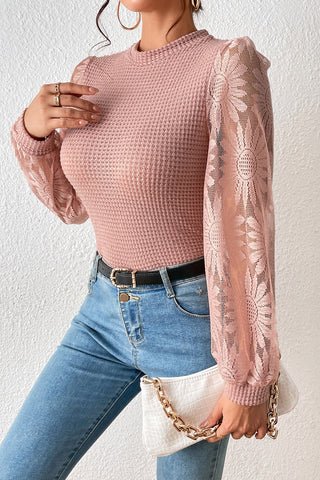 Sunflower Mesh Top - Pink