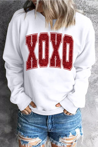 Sequined Print Sweatshirt