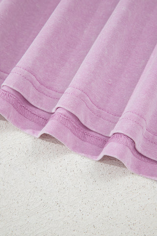 Mineral Wash Sleeveless Dress - Orchid