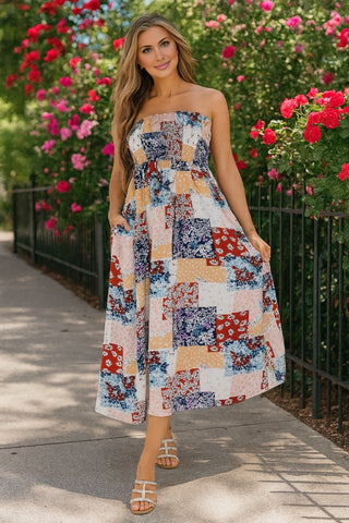 Boho Patchwork Dress