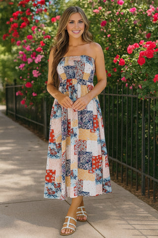 Boho Patchwork Dress
