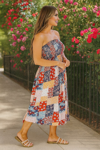 Boho Patchwork Dress