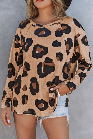 Relaxed Fit Leopard Top