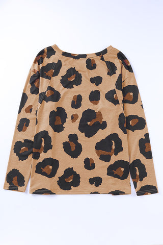 Relaxed Fit Leopard Top