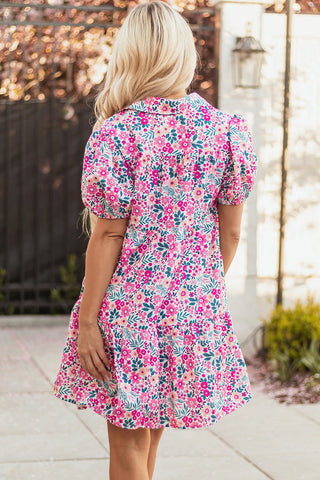 Summer Wildflowers Dress - Pink