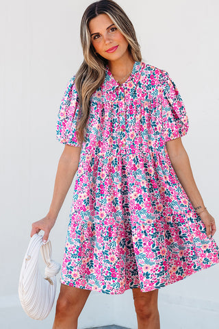 Summer Wildflowers Dress - Pink