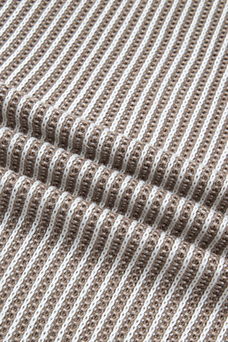 Striped Taupe Sweater Vest