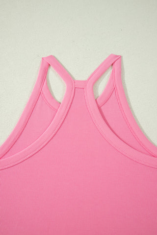 Racerback Two Piece Short Set - Pink
