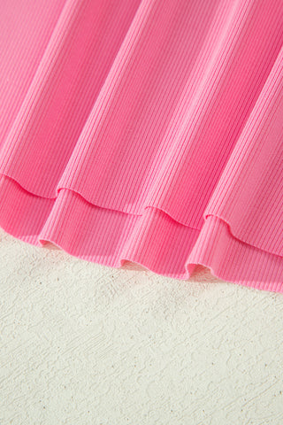 Racerback Two Piece Short Set - Pink