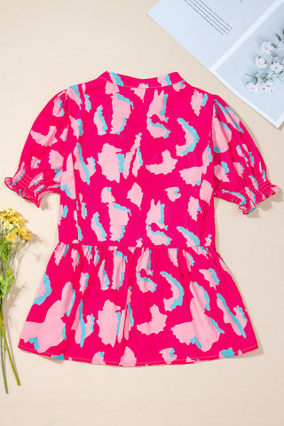 Babydoll pink Leopard Top