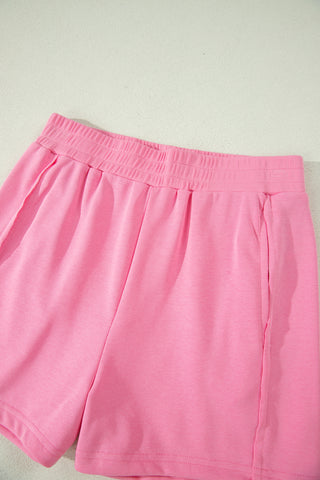 Racerback Two Piece Short Set - Pink
