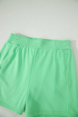 Racerback Two Piece Short Set - Lime Green