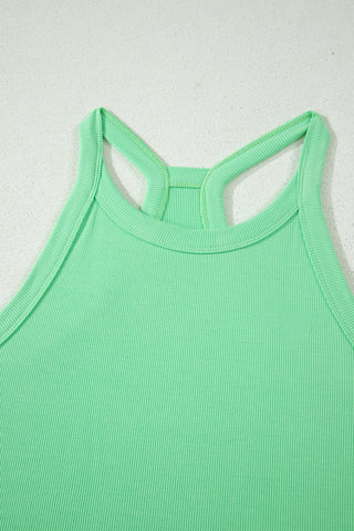 Racerback Two Piece Short Set - Lime Green
