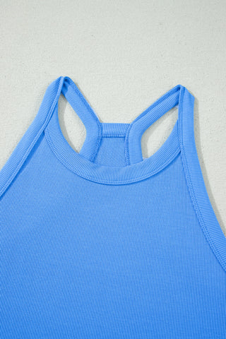 Racerback Two Piece Short Set - Blue
