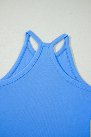 Racerback Two Piece Short Set - Blue